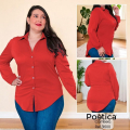 Camisera de Mujer Talla Plus de Manga Larga