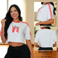 Camiseta Crop Top Deportiva de Mujer
