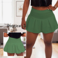 Falda Mini Verde Plisada
