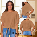 Blusa con Nudo Frontal