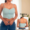 Crop Top con Cargaderas y Cierre
