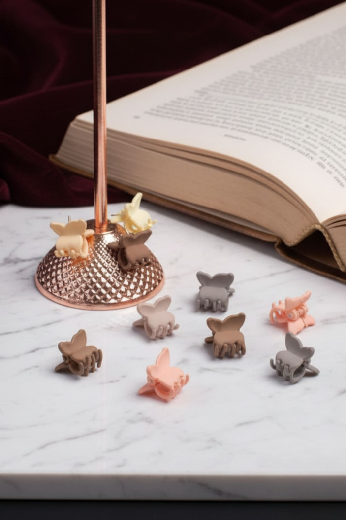 Set de pinzas mini con forma de mariposa – Mix colores