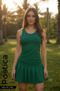 Vestido mini con drapeado y falda plisada