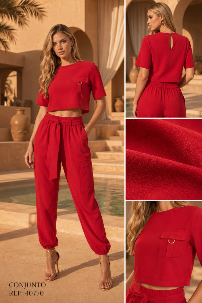 Conjunto de Mujer en Tela Macarena 