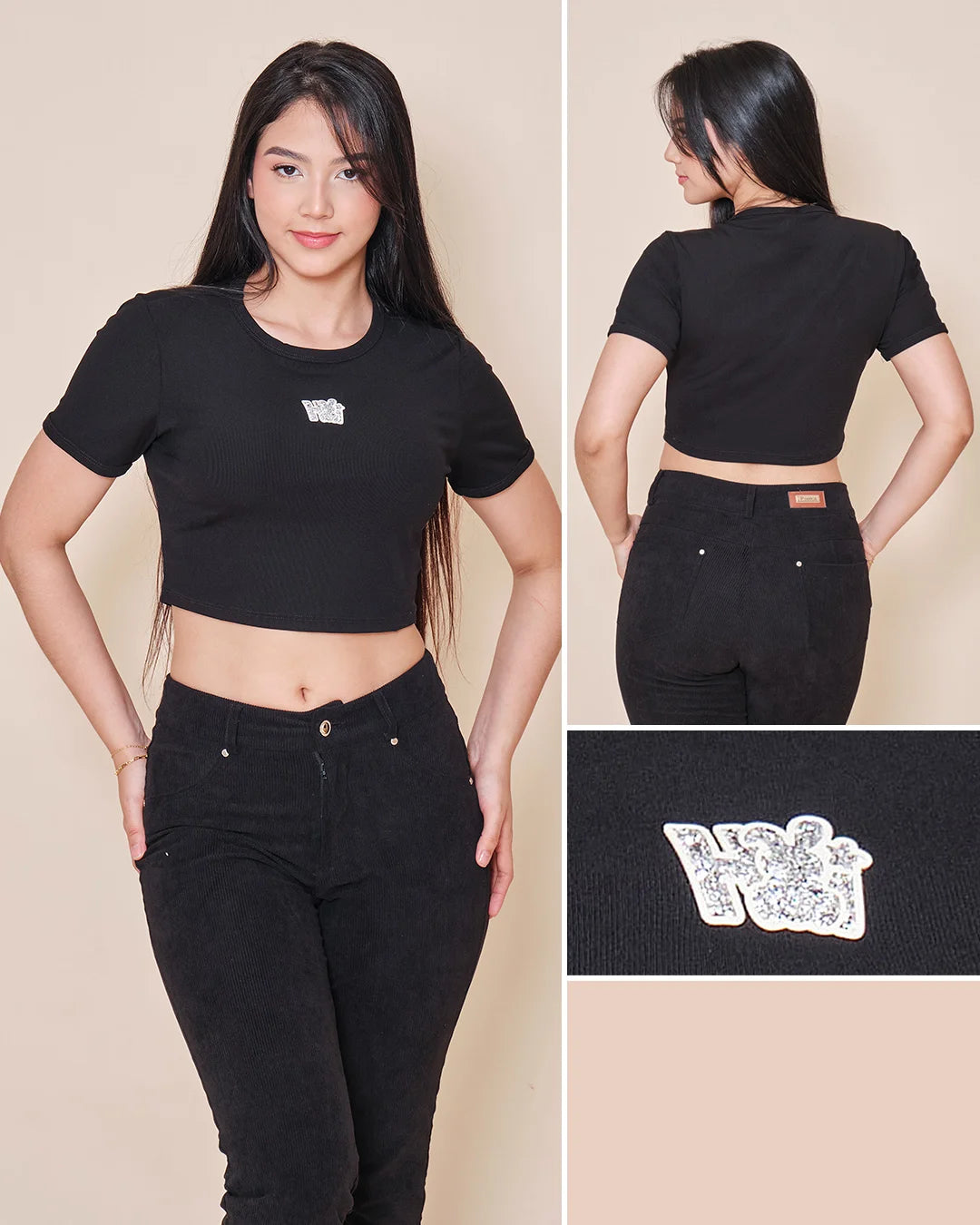 NEGRO - blusa-basica-con-aplique-tela-late-negro