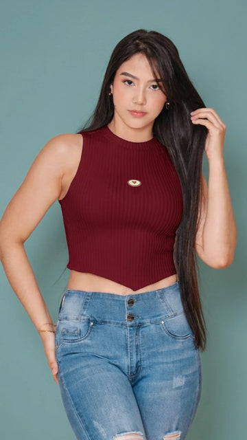 VINO TINTO - blusa-dama-manga-sisa-solo-fondo-con-aplique-tela-shell-full-moda-vino-tinto