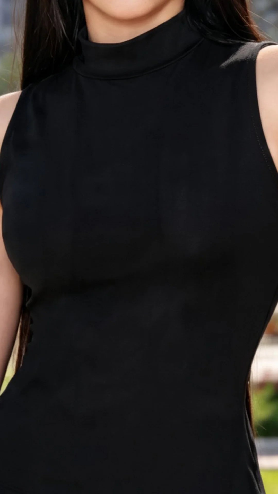 NEGRO - blusa-manga-sisa-solo-fondo-tela-yogi-lycrada-negro