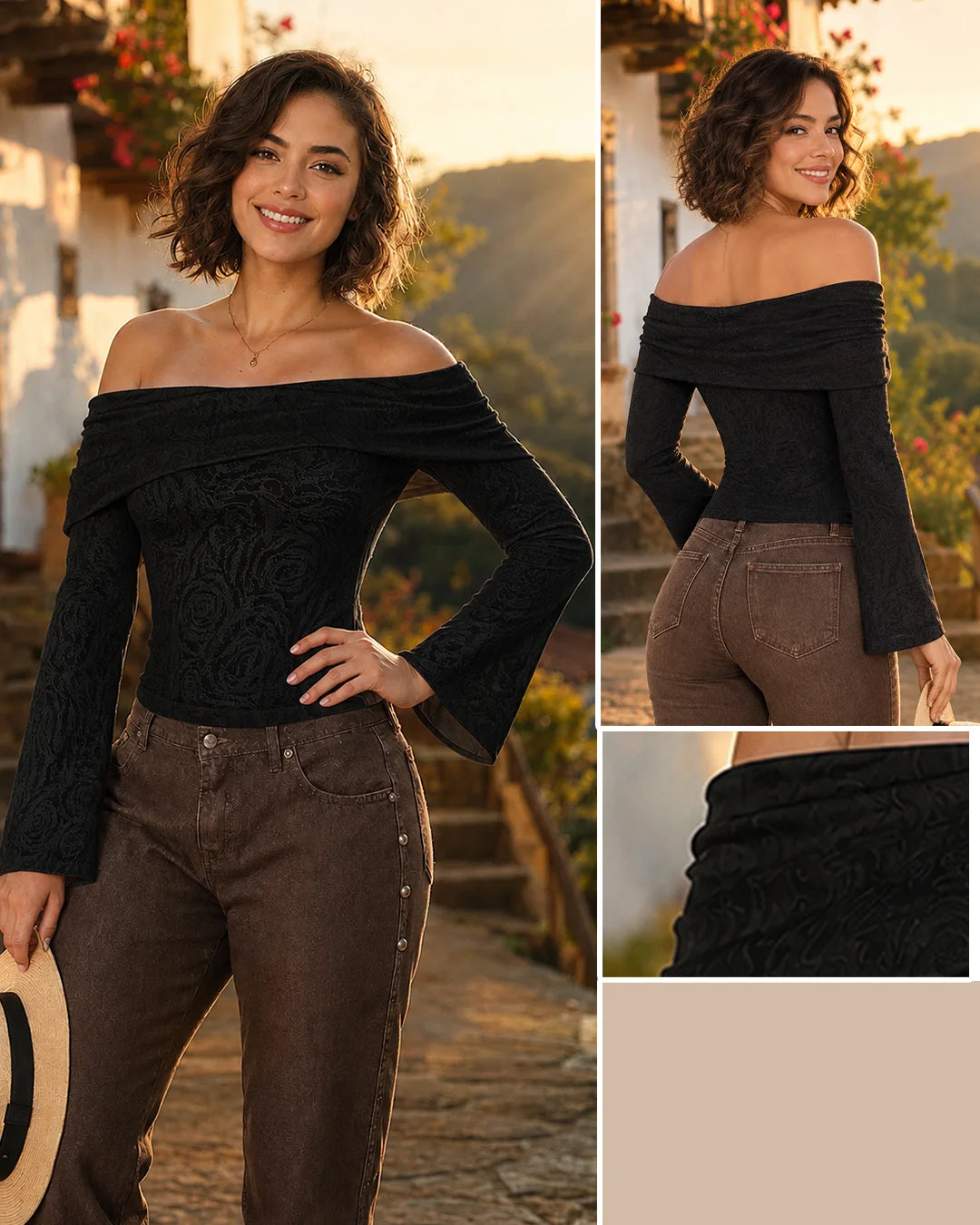 NEGRO - blusa-estraple-con-fajon-superior-negro
