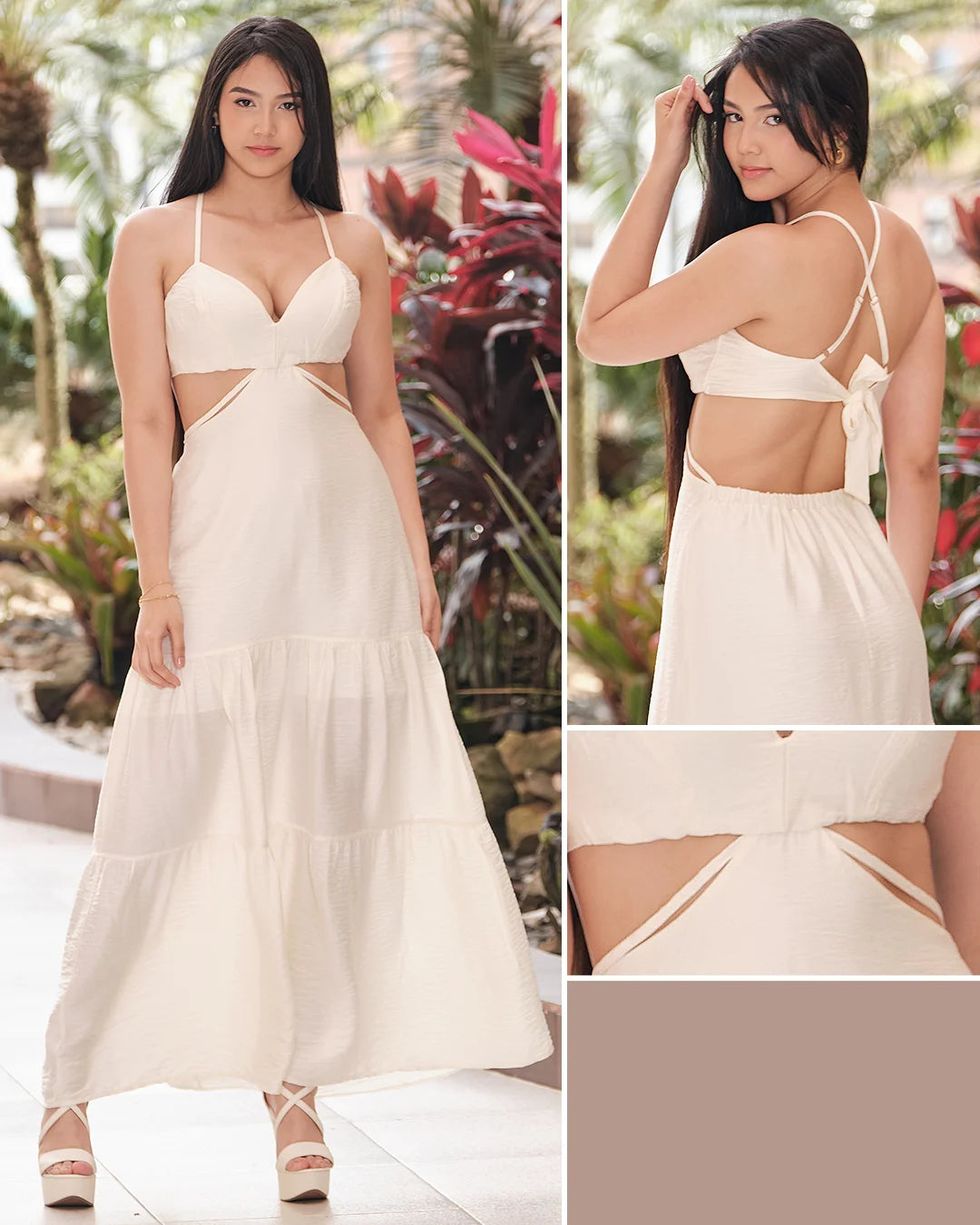 MARFIL - vestido-crop-top-falda-en-tres-tiempos-tela-lino-marfil