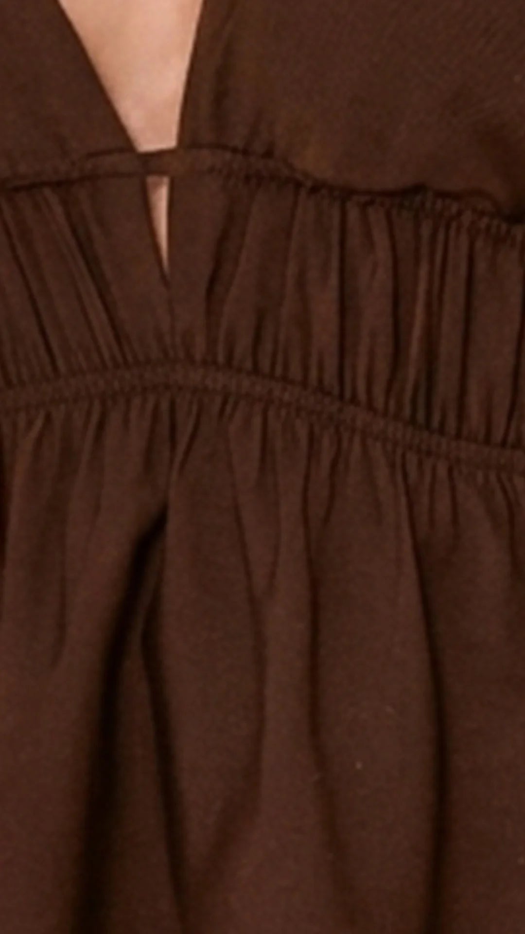 CHOCOLATE - conjunto-blusa-estraple-con-amarre-en-cuello-short-chocolate