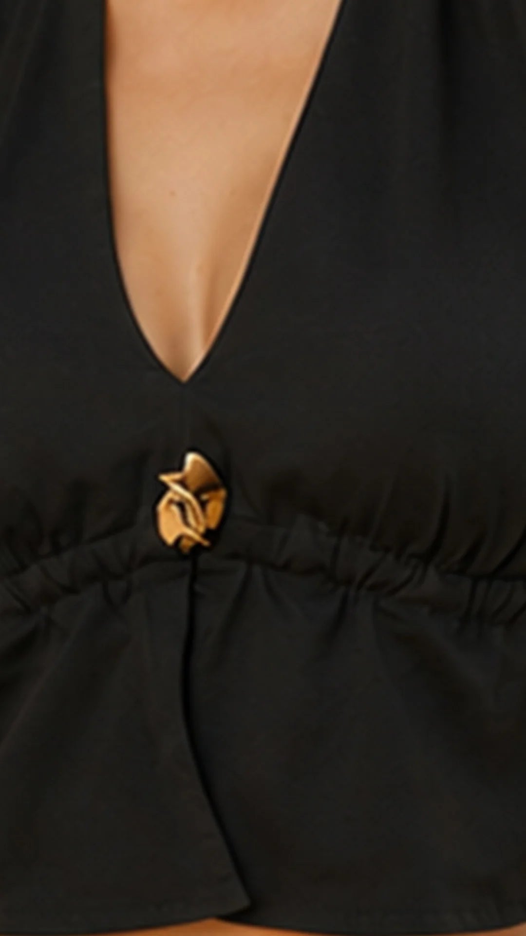 NEGRO - blusa-estraple-corta-con-amarre-en-cuello-copa-negro