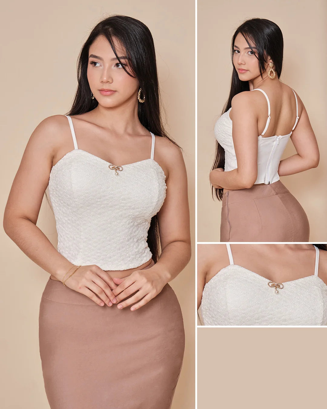 MARFIL - blusa-estraple-con-copas-marfil