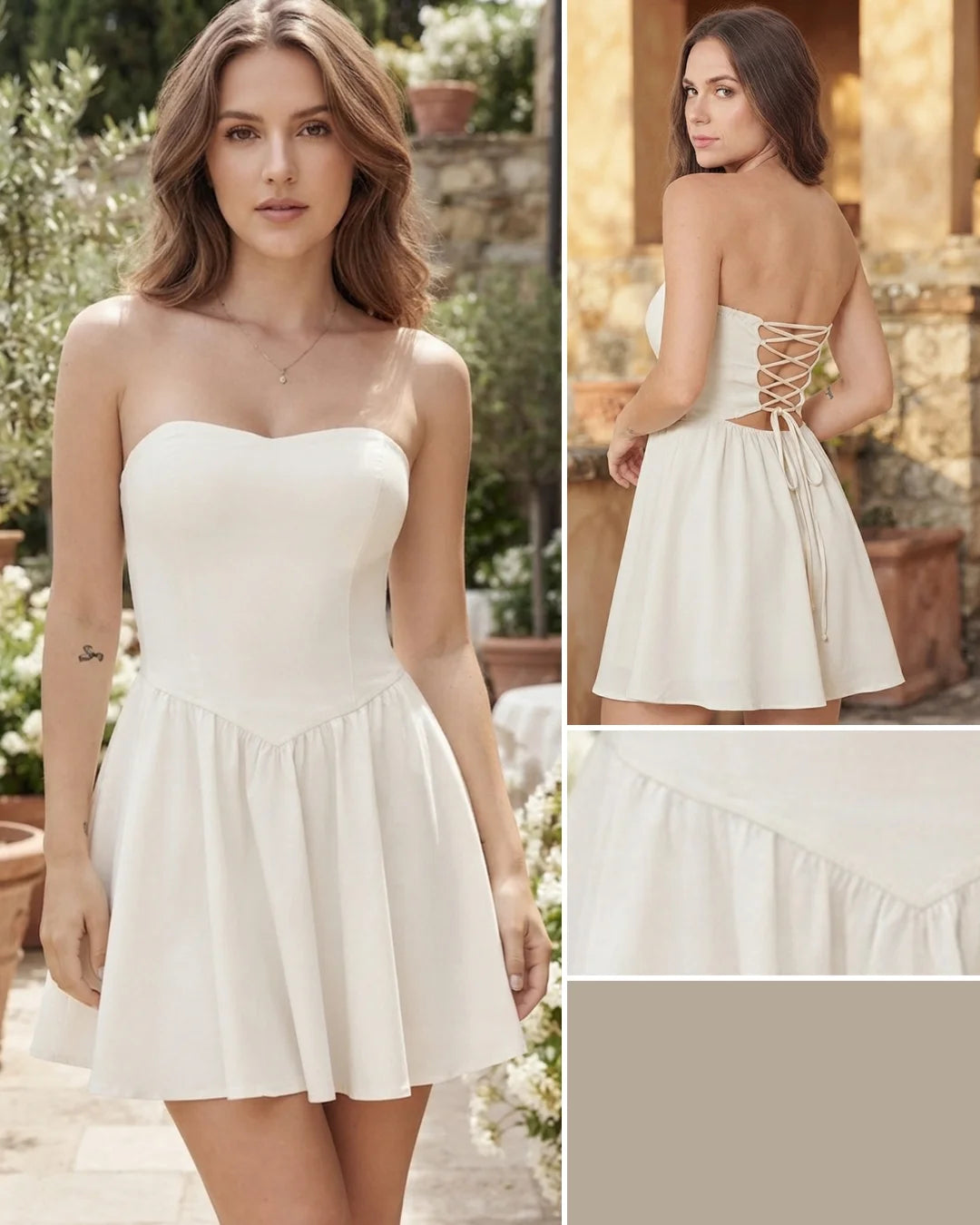 MARFIL - vestido-estraple-con-varillas-falda-campana-marfil
