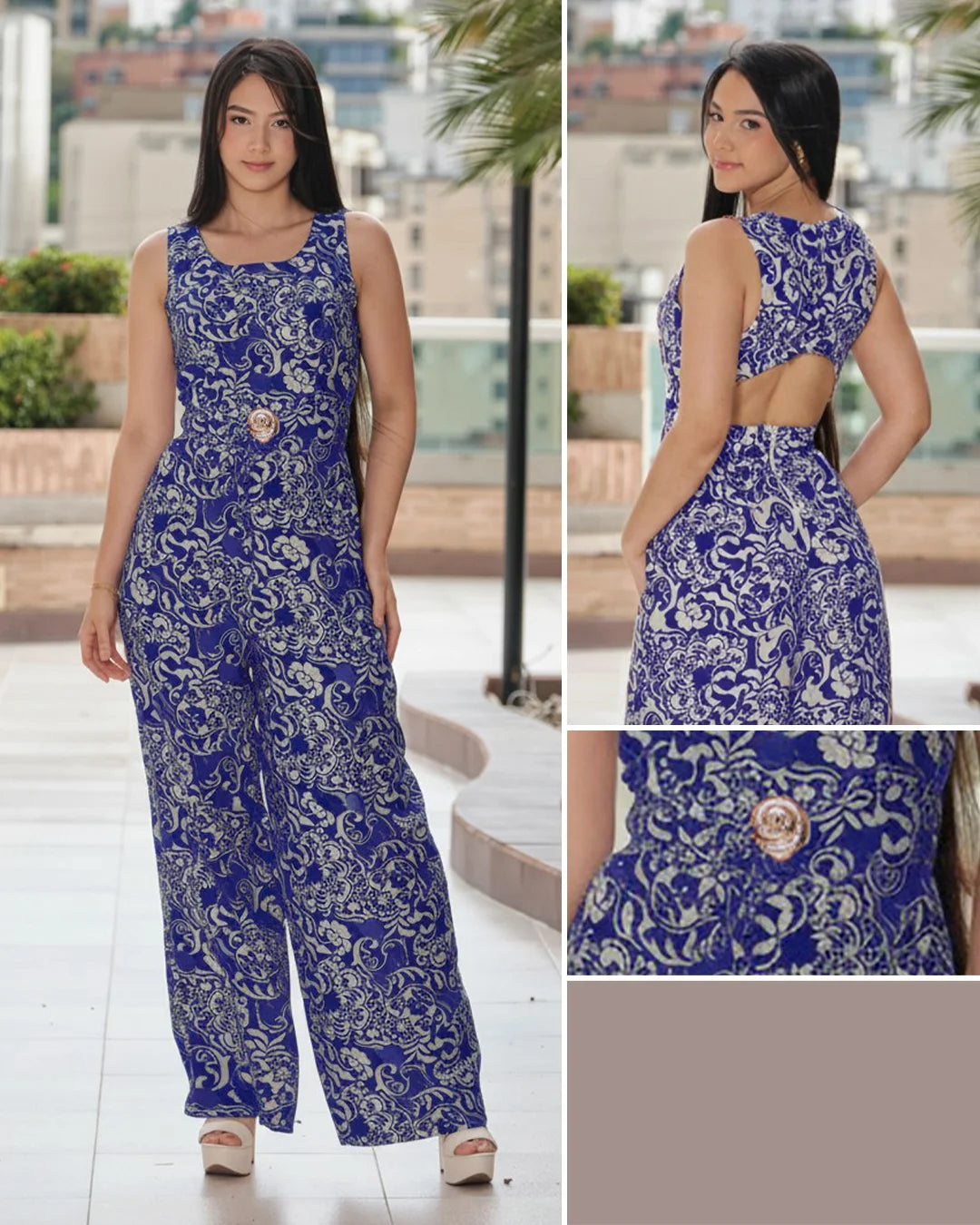 AZUL - enterizo-blusa-sisa-con-espalda-descubierta-pantalon-largo-azul