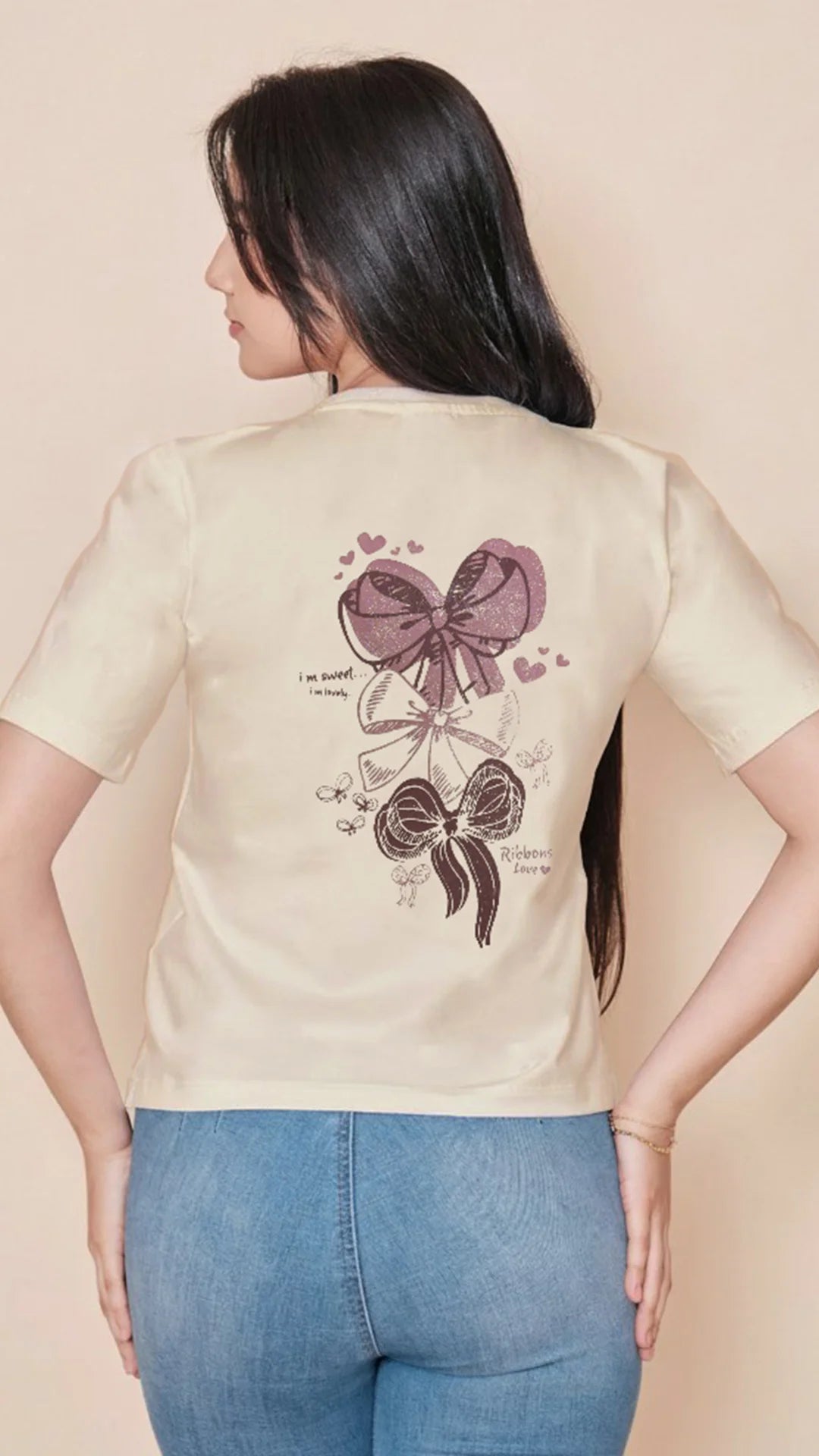 CREMA - blusa-con-abertura-en-costado-dobladillo-ancho-estampado-sobre-tela-fria-crema-985-8678